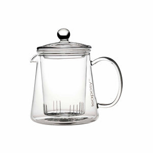 Teaposy tea for two glass teapot with removable glass infuser