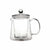 Teaposy tea for two glass teapot with removable glass infuser
