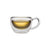 Teaposy socrates double-walled glass tea cup with tea, 6 oz