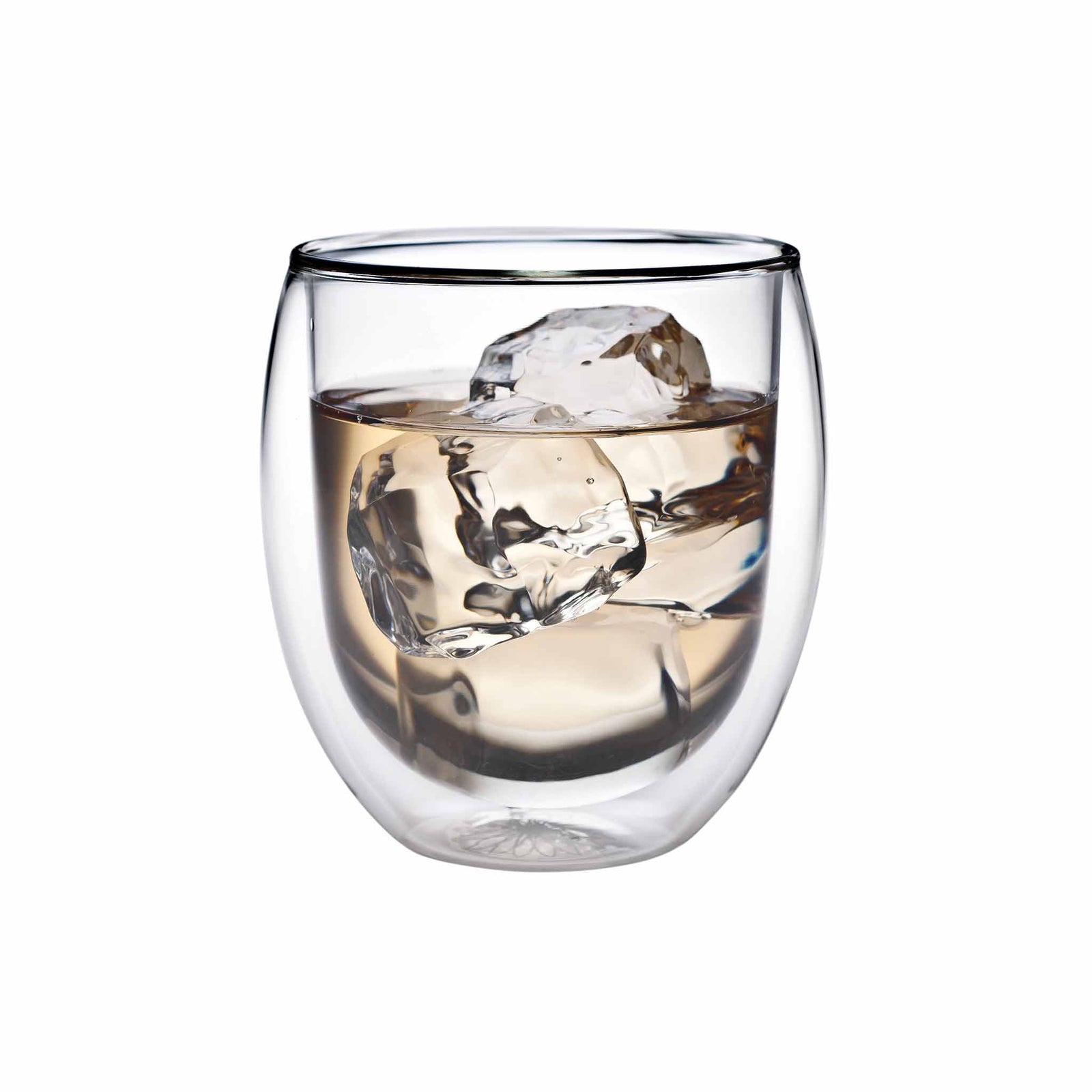 Teaposy rondo double-walled glass tea mug with ice and tea