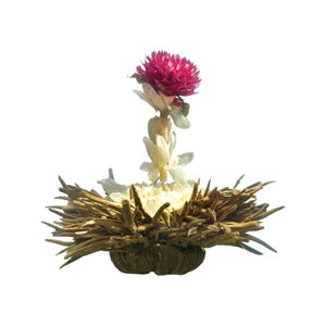 Teaposy crown-me blossom with silver needle white tea, chrysanthemum, jasmine and amaranth